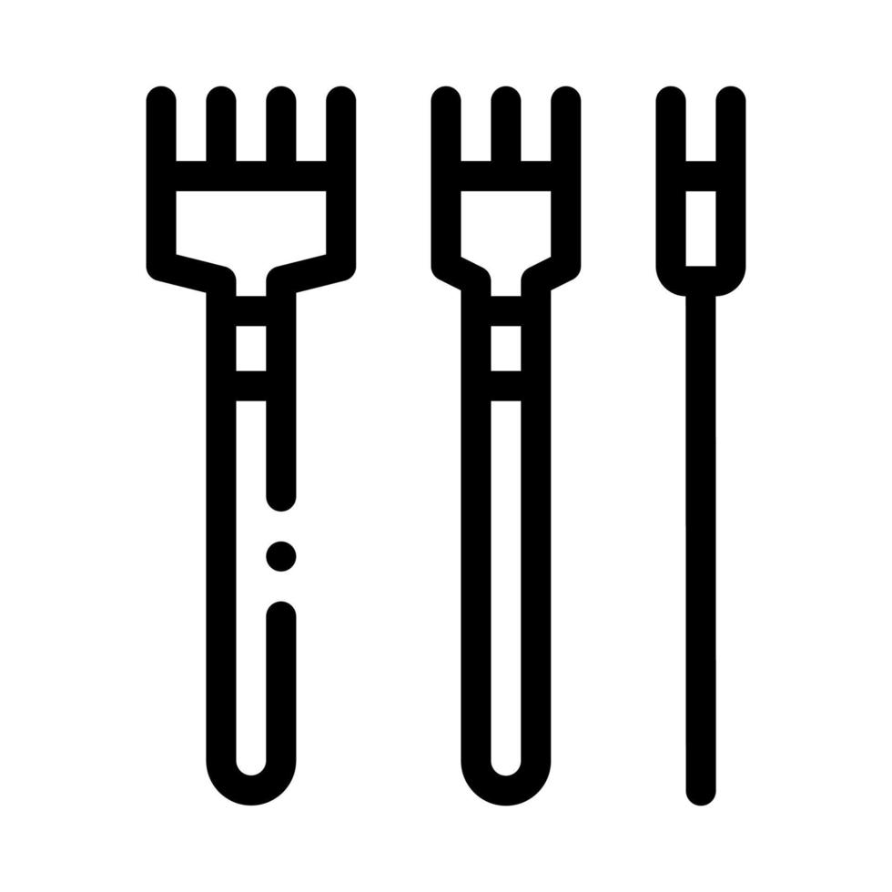 ilustração de contorno vetorial de ícone de ferramentas de artesanato de couro vetor