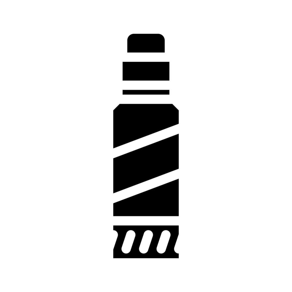ilustração em vetor de ícone de glifo de artigos de papelaria em bastão de cola