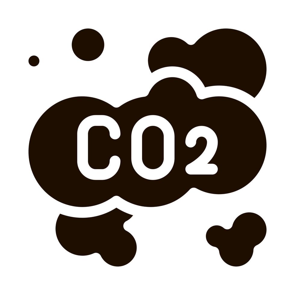 ícone de vetor de ar de vapor de fumaça de co2