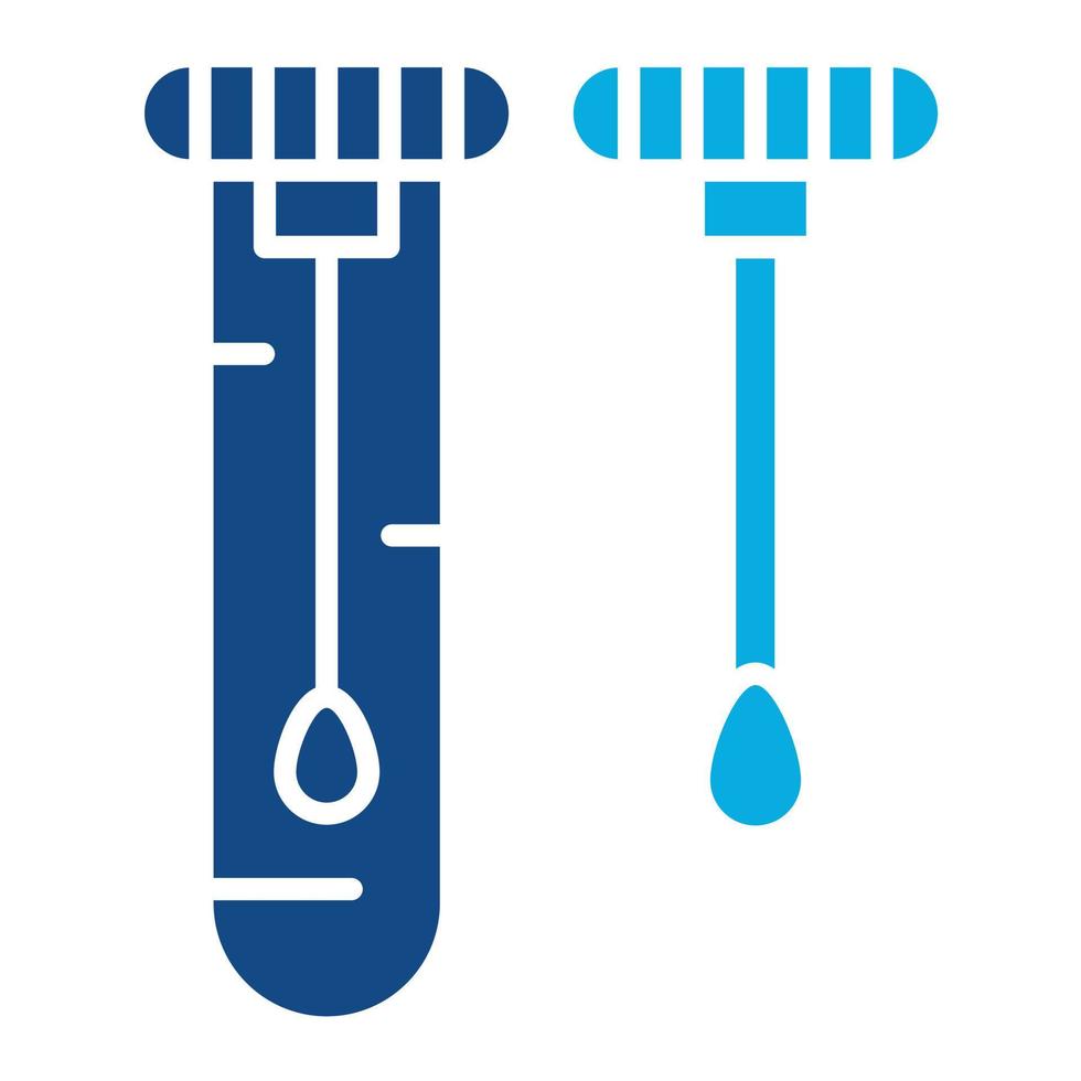 ícone de glifo de duas cores de consumíveis médicos vetor