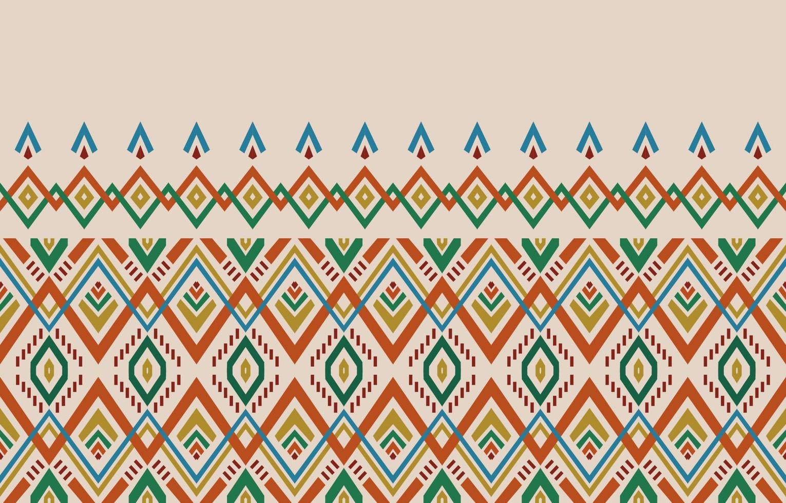 padrão étnico sem emenda. vetor geométrico tribal africano fundo tradicional bordado indiano. moda boêmia. tecido ikat tapete ornamento batik chevron decoração têxtil papel de parede estilo boho