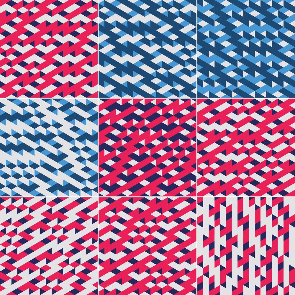 um conjunto de capas abstratas modernas com designs mínimos e um fundo geométrico colorido. ilustrado em formato vetorial. vetor