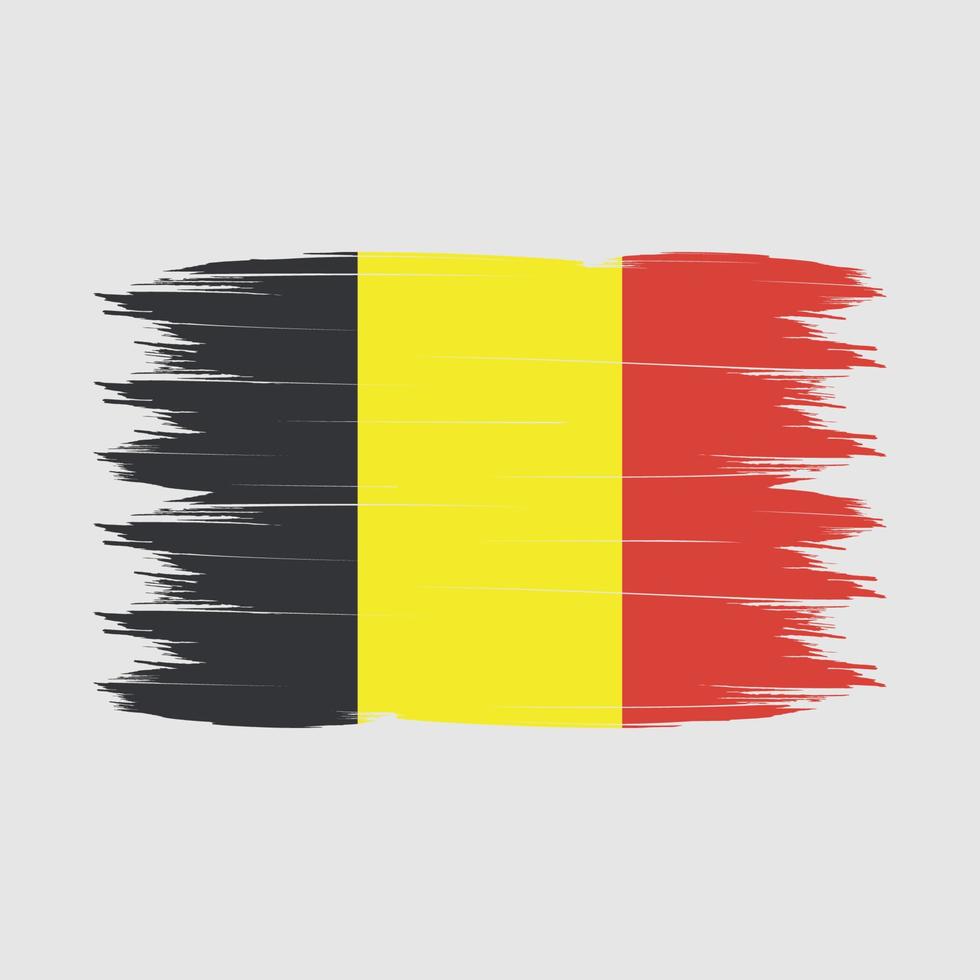 vetor de pincel de bandeira da Bélgica