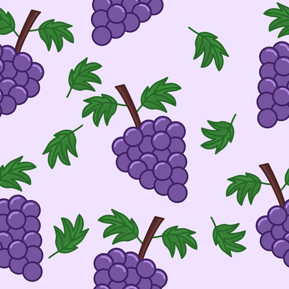 ilustração vetorial de uvas de padrão premium vetor