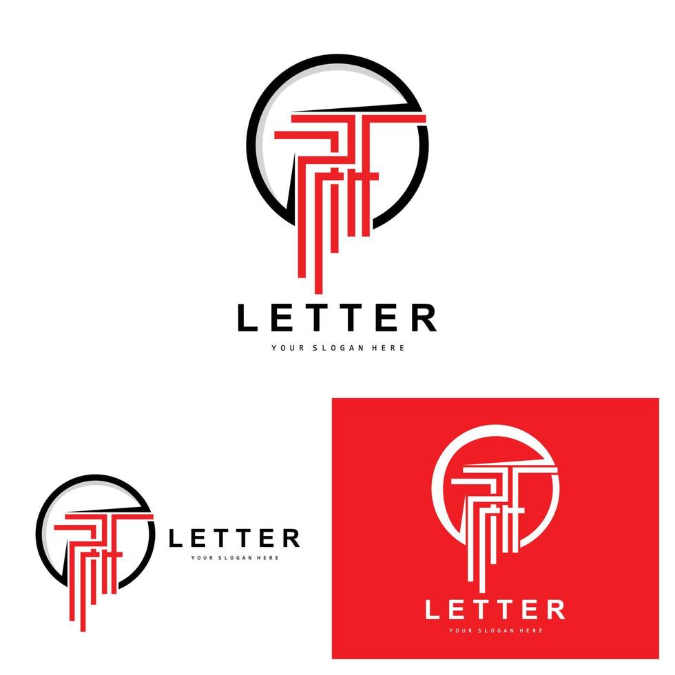 logotipo da letra t, vetor de estilo de letra moderno, design adequado para marcas de produtos com letra t