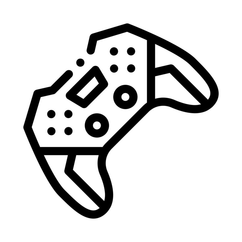 ilustração de contorno do vetor do ícone do joystick do jogo