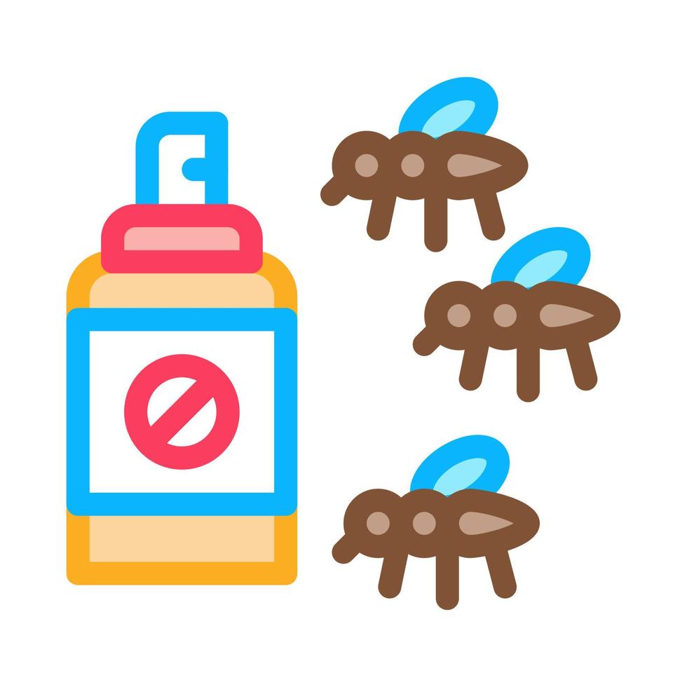 ilustração de contorno vetorial de ícone de spray de mosquito vetor
