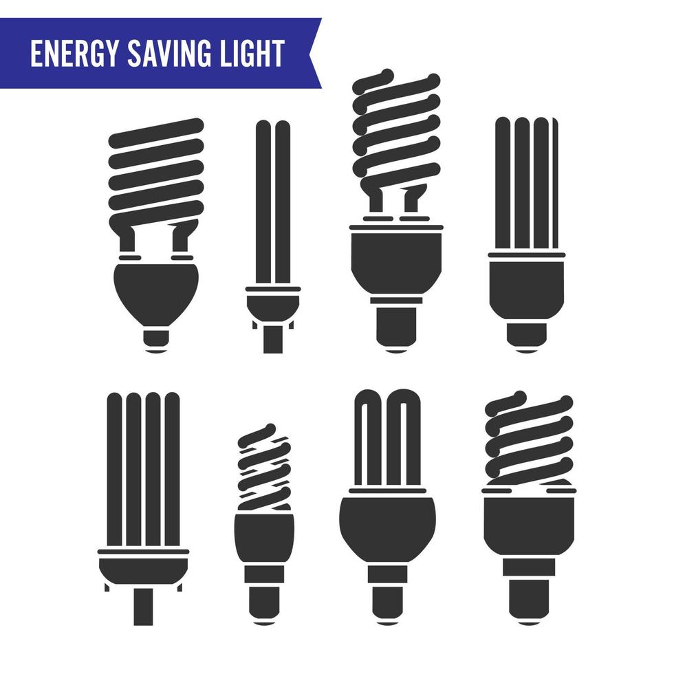 vetor de luz de economia de energia