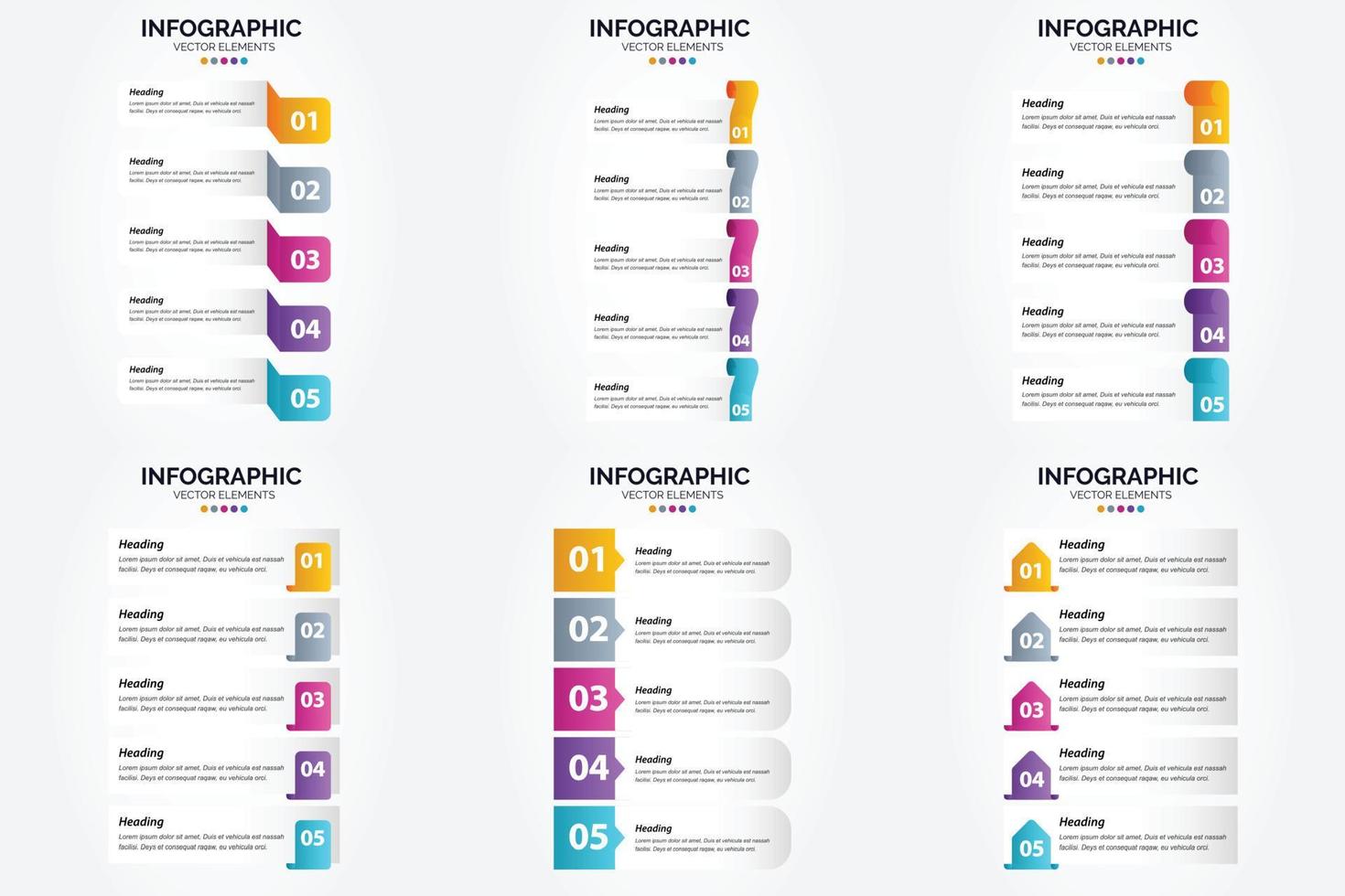 infográficos de ilustração vetorial definidos em design plano para publicidade em brochuras. panfletos. e revistas. vetor