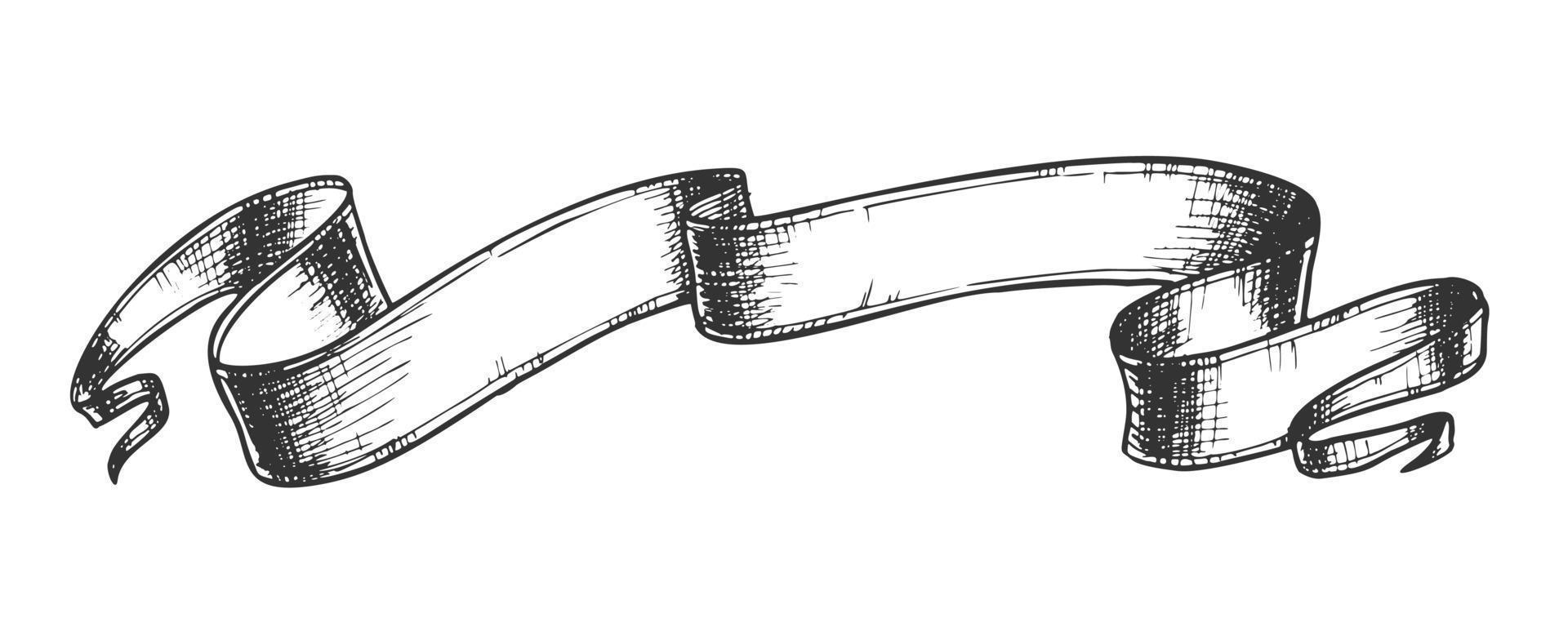 vetor de doodle de fita de elemento de decoração de site