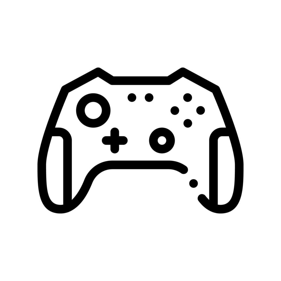 ícone de vetor de gamepad de jogos de vídeo interativos para crianças