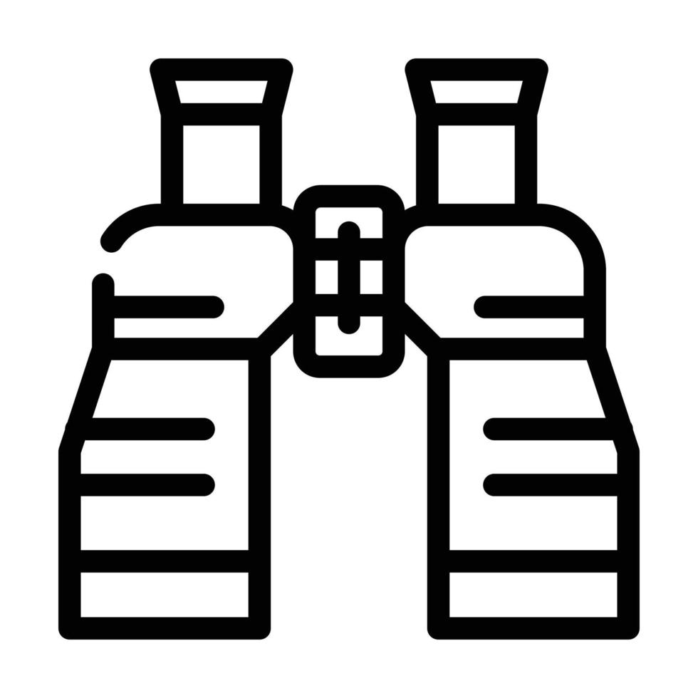 ilustração em vetor ícone de linha de equipamento de binóculos