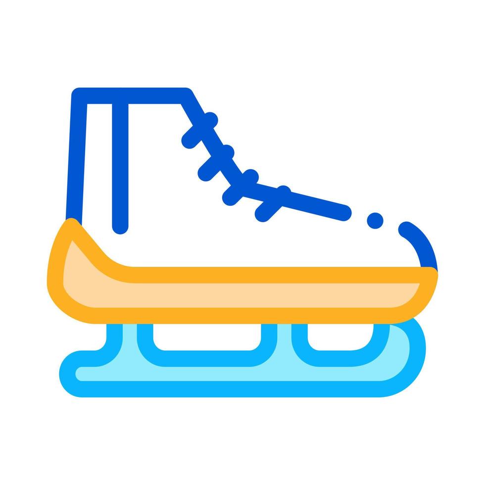 ilustração de contorno do vetor de ícone de patins