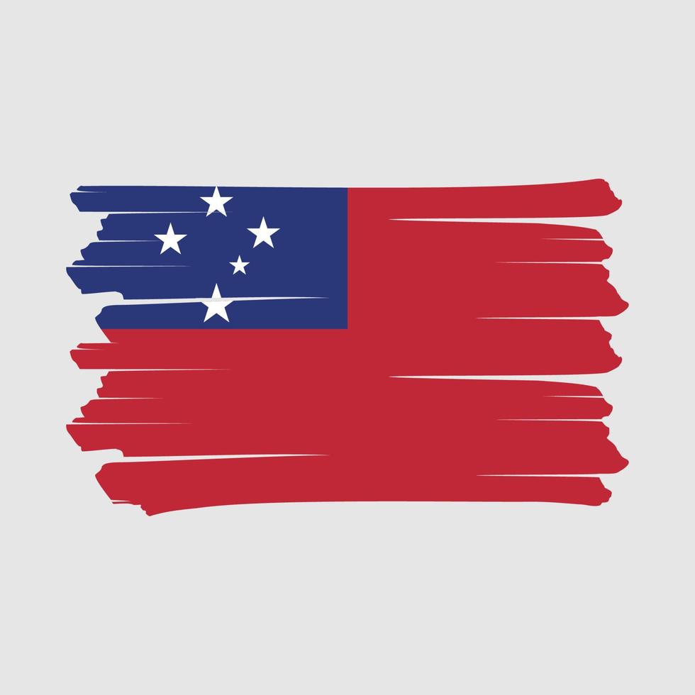 escova de bandeira de samoa vetor