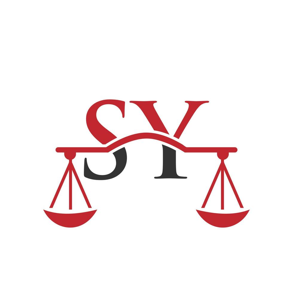 design de logotipo de letra de escritório de advocacia. sinal de advogado vetor