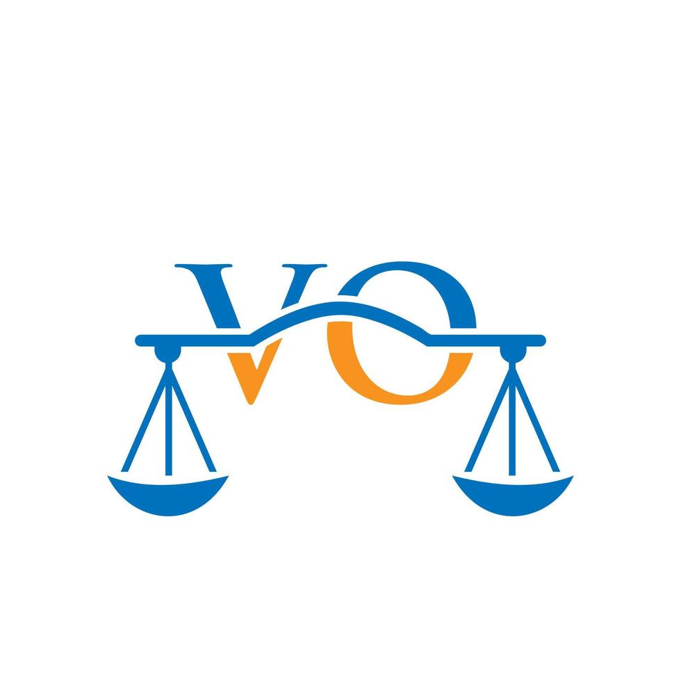 design de logotipo vo de carta de escritório de advocacia. sinal de advogado vetor
