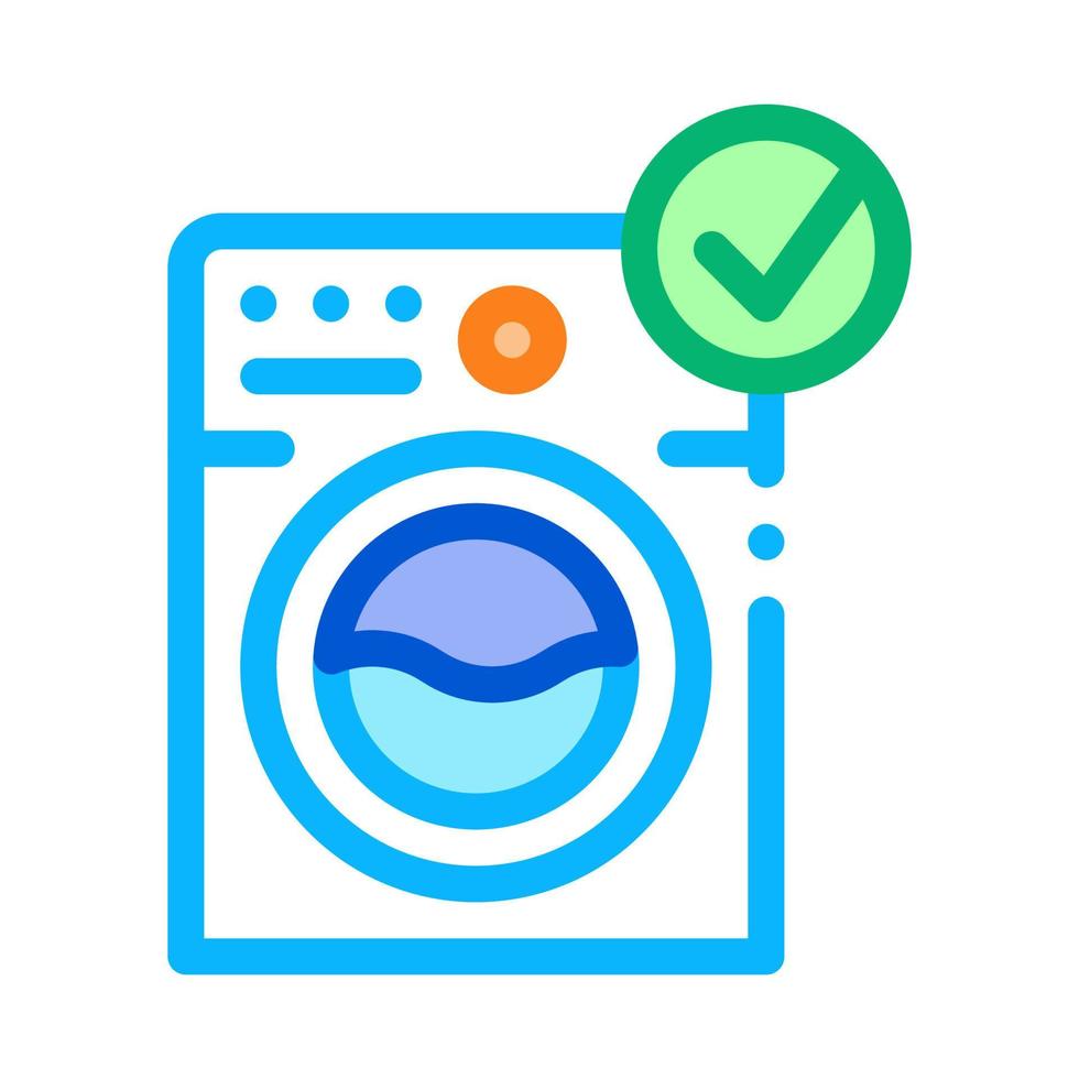 ilustração de contorno do ícone da máquina de lavar roupa vetor