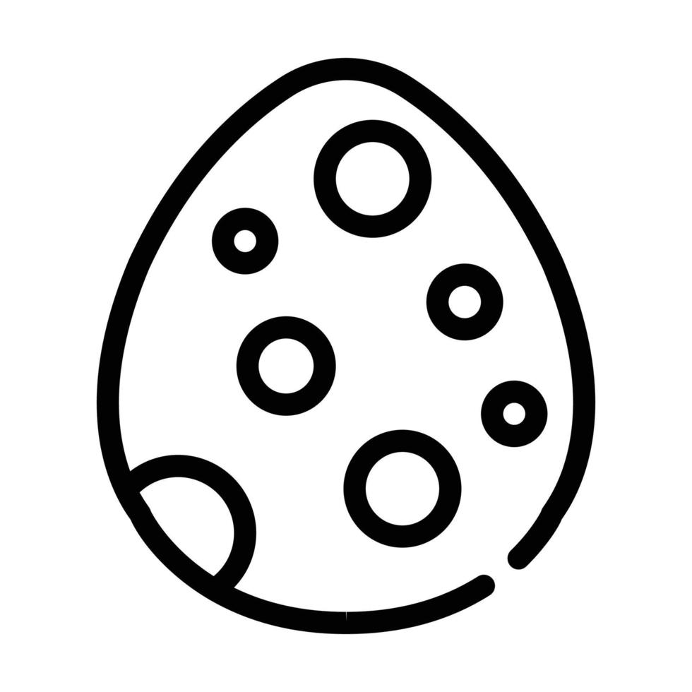sinal de ilustração vetorial de ícone de linha de dinossauro de ovo vetor