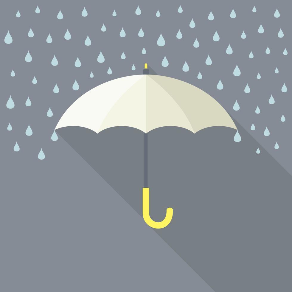 guarda-chuva em estilo simples. ilustração vetorial vetor