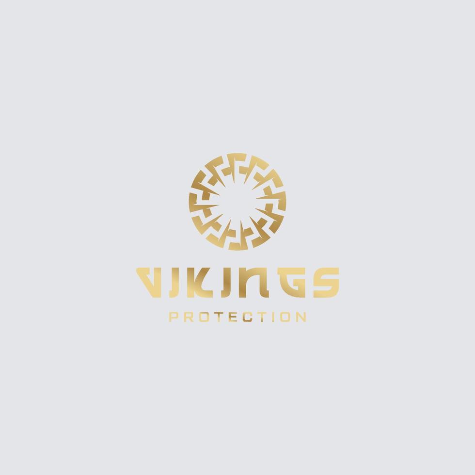 vetor de design de logotipo de mascote viking com estilo de conceito de ilustração moderna para distintivo