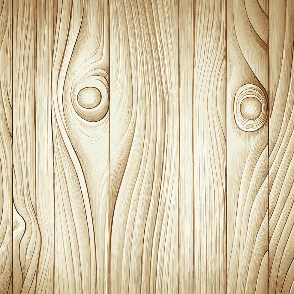 textura de madeira clara com nós, fundo de prancha - vector