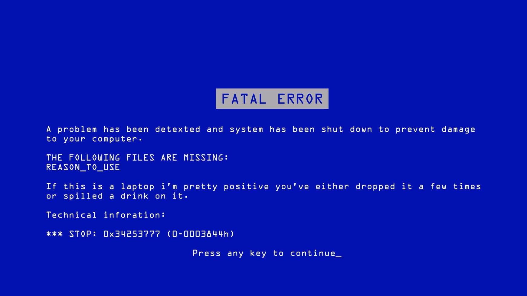 tela azul do vetor da morte. bsod. driver fatal, erro 404 do computador de memória crítica. dispositivo incompatível. ilustração