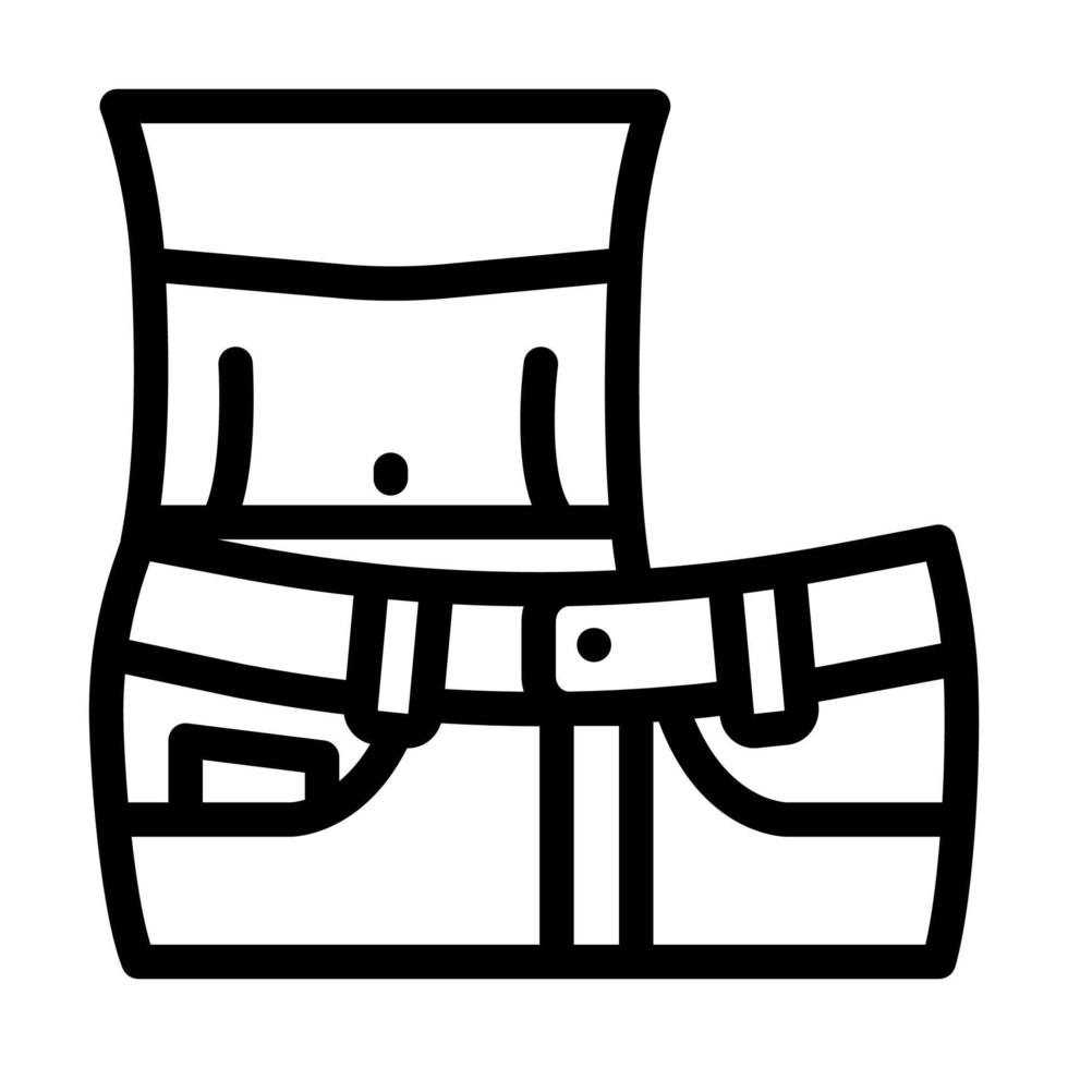 ilustração vetorial de ícone de linha de perda de peso vetor
