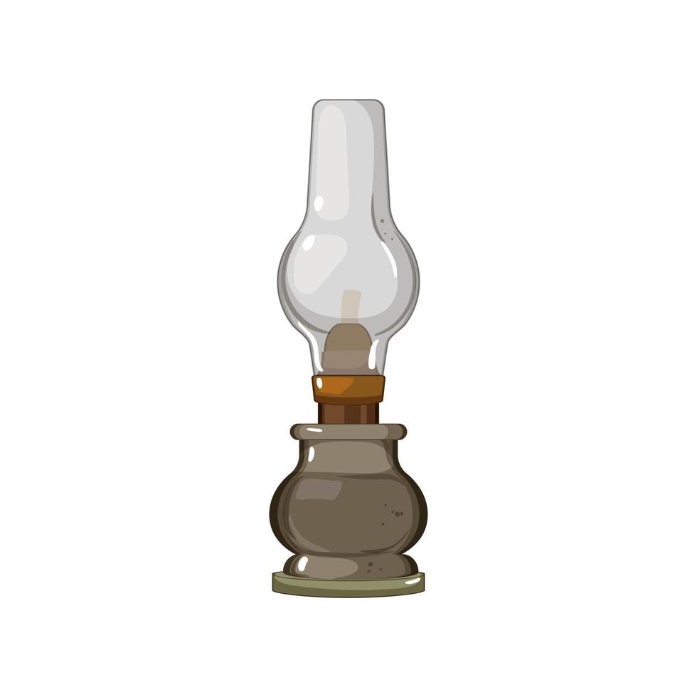 ilustração em vetor de desenho animado de lâmpada de querosene de lanterna