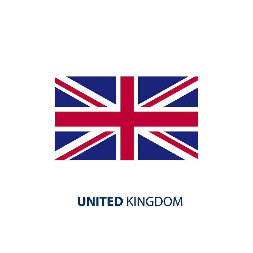 reino unido, bandeira da inglaterra, mapa e botão brilhante, ilustração vetorial vetor