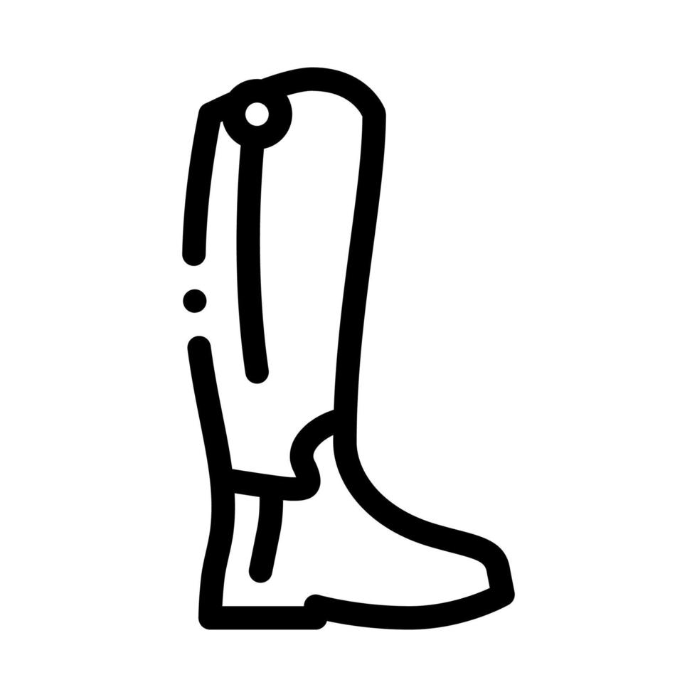 ilustração de contorno do vetor de ícone de sapatos de jóquei