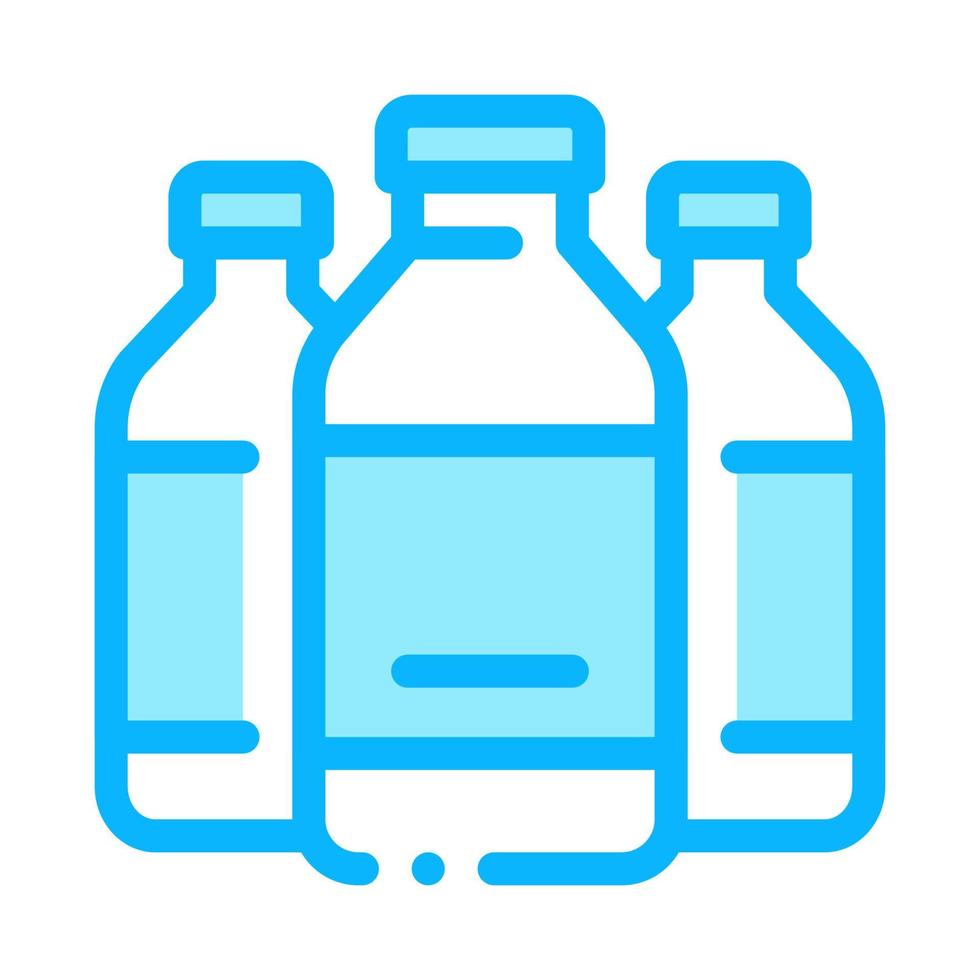 ilustração de contorno vetorial de ícone de garrafas líquidas vetor
