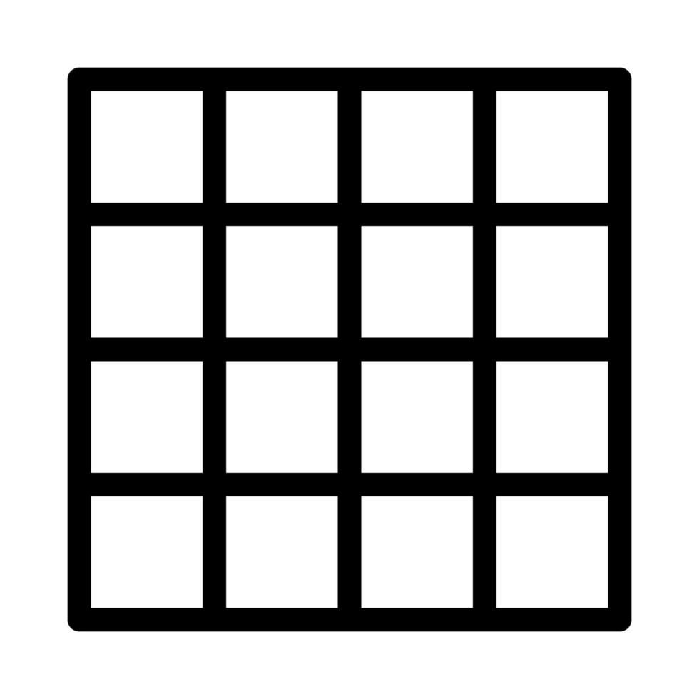 ilustração de contorno vetorial de ícone de superfície de azulejo simétrico vetor
