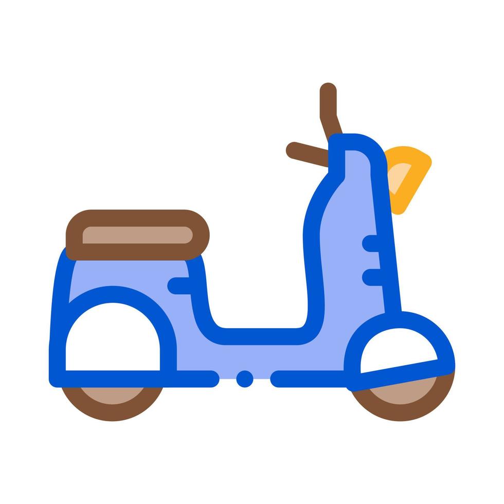 ilustração de contorno do vetor de ícone de motobike móvel
