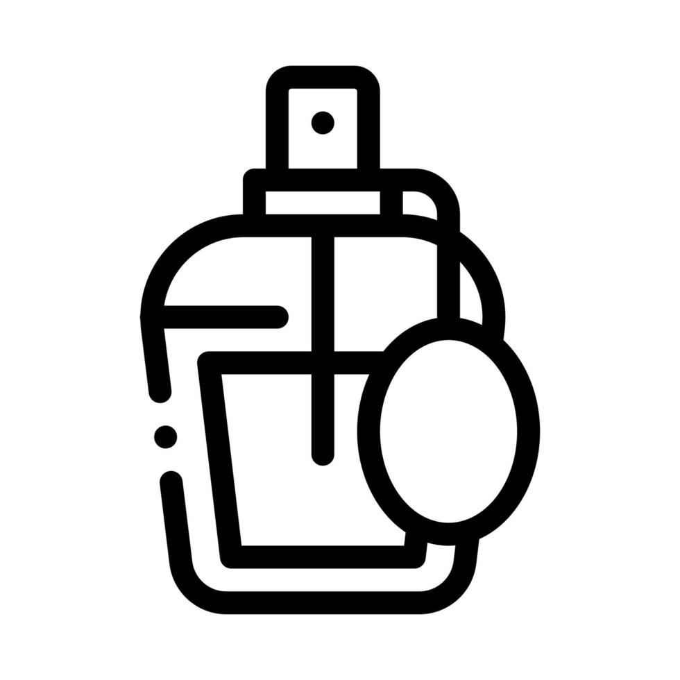 ilustração de contorno de vetor de ícone de garrafa de perfume