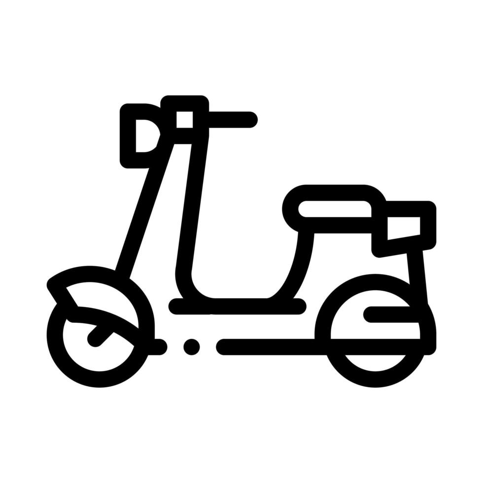 ilustração de contorno do vetor de ícone de scooter