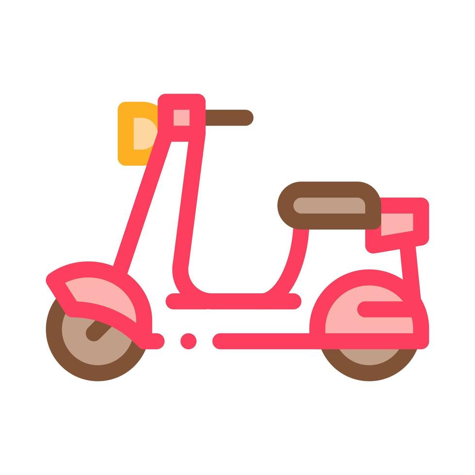 ilustração de contorno do vetor de ícone de scooter