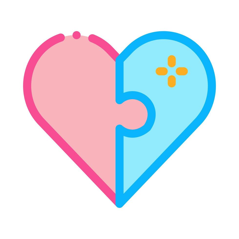 ilustração de contorno de vetor de ícone de amor de coração