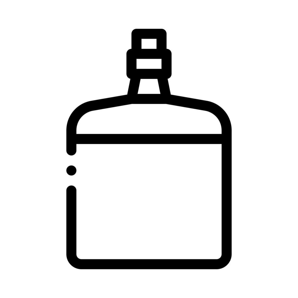 ilustração de contorno vetorial de ícone de garrafa de bebida alcoólica vetor