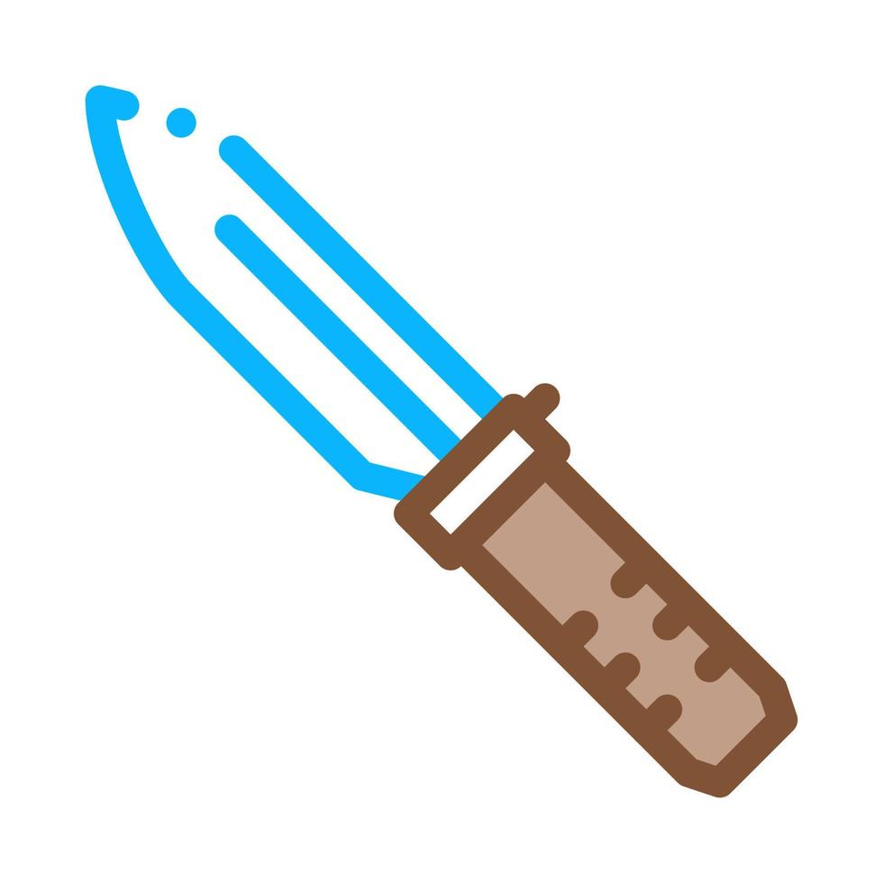 ilustração de contorno de vetor de ícone de utensílios de cozinha de faca
