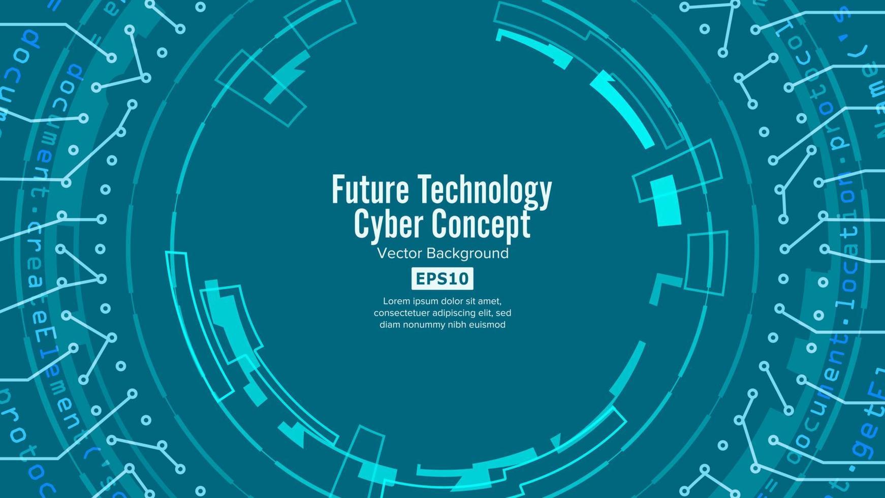 vetor de fundo tecnológico futurista abstrato. ciberespaço de segurança. conexão de dados eletrônicos. sistema global de comunicação