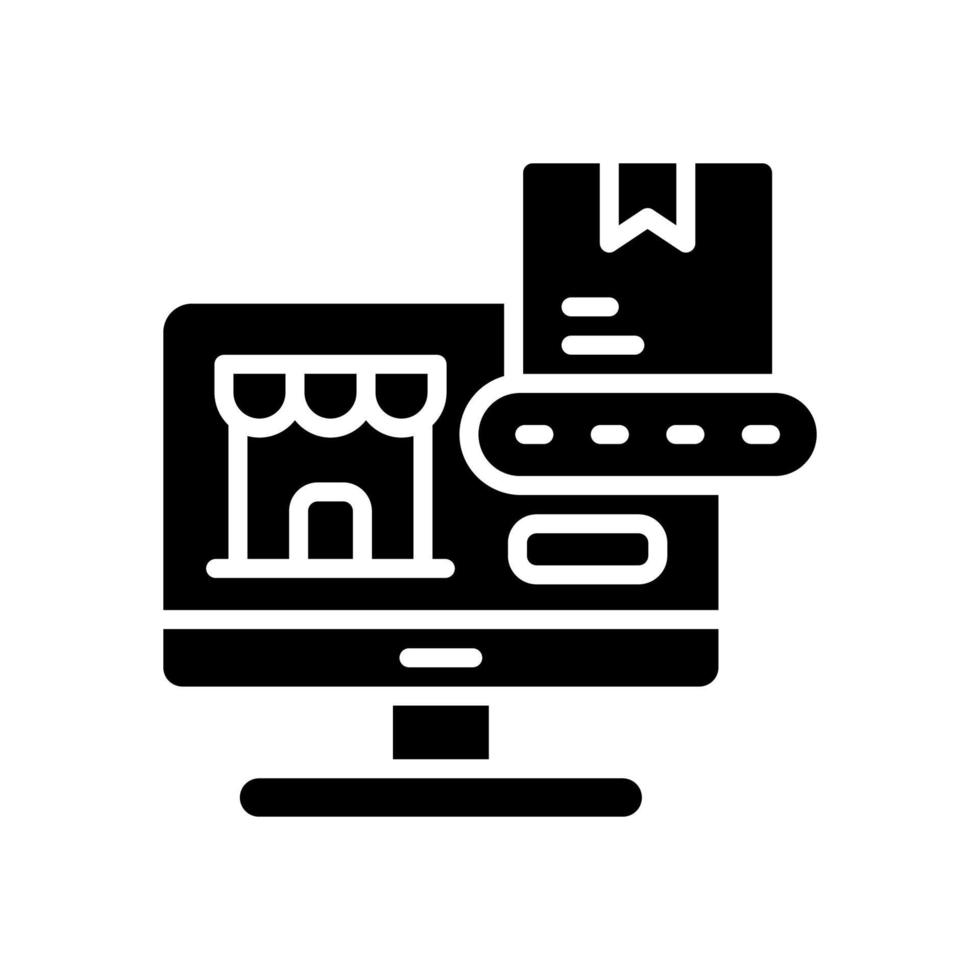 ícone da máquina do operador para seu site, celular, apresentação e design de logotipo. vetor