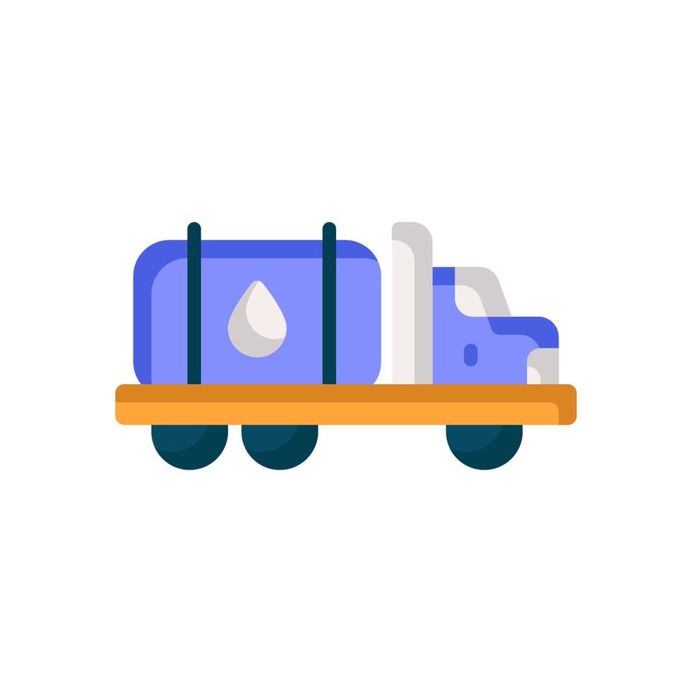 ícone de caminhão de óleo para seu site, celular, apresentação e design de logotipo. vetor