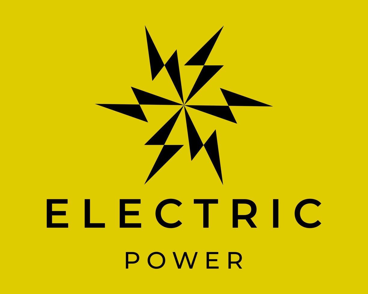 hexágono elétrico, energia, design de logotipo da empresa de energia. vetor