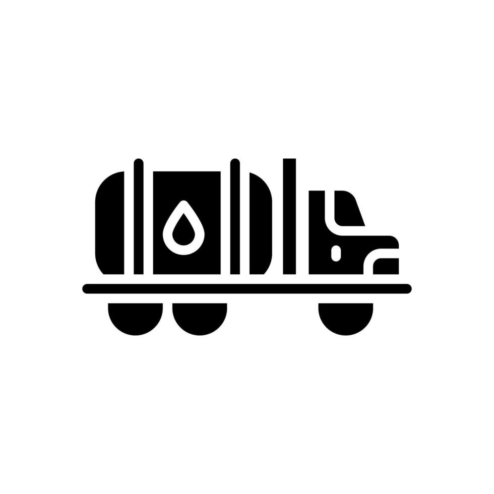 ícone de caminhão de óleo para seu site, celular, apresentação e design de logotipo. vetor