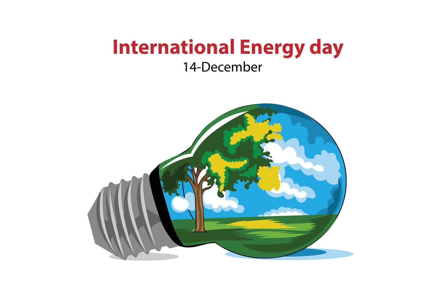 cartaz do dia internacional da energia vetor