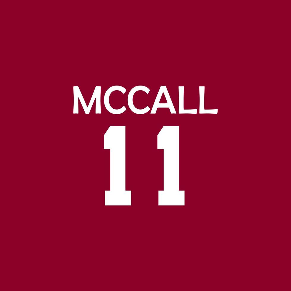 design de camiseta mccall 11, moletom. vetor