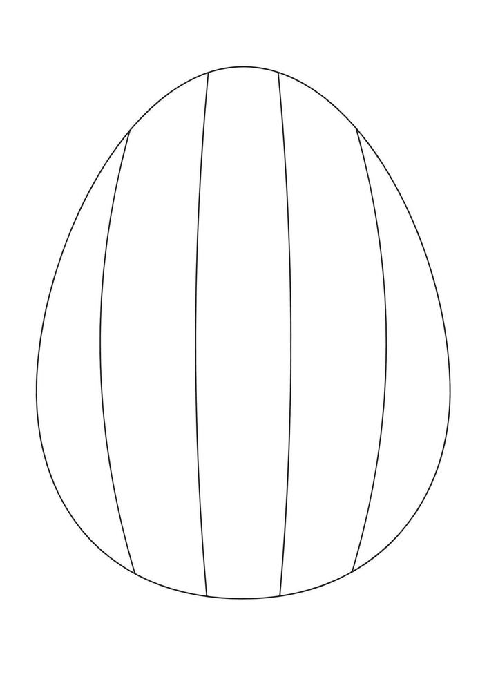 ovos de páscoa para colorir vetor