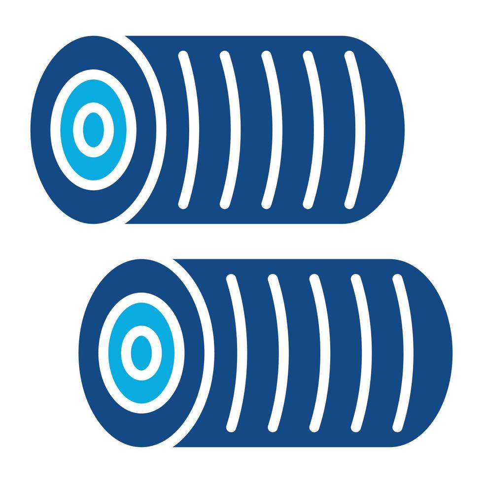 ícone de duas cores de glifo de fardo de feno vetor