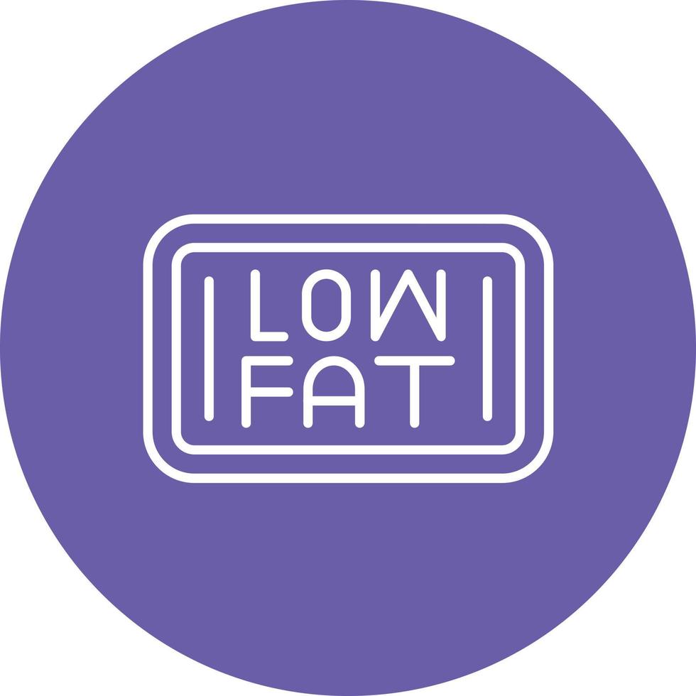 ícone de fundo do círculo de linha de gordura saudável vetor