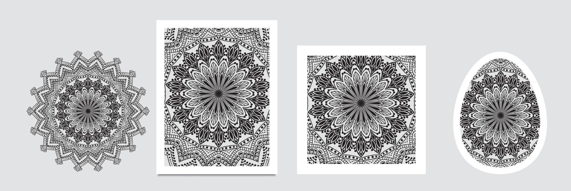 design de fundo mandala de luxo com padrão de cor dourada. modelo de mandala ornamental para decoração, cartões de casamento, cartões de convite, capa, banner vetor